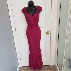 Floor length mermaid gown